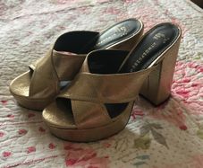 Bnwt Gold Sandals