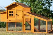 Chicken Coop Hen House Poultry Ark Home Nest Run Coup With Integra