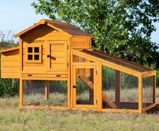 Chicken Coop Hen House Poultry Ark Home Nest Run Coup With Integra