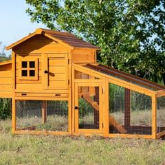Chicken Coop Hen House Poultry Ark Home Nest Run Coup With Integra