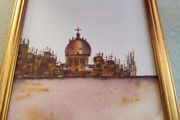 Small Russian Landscape Oil Painting for Home Decor
