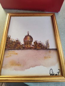 Small Russian Landscape Oil Painting for Home Decor