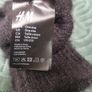 H&M furry black Gloves Image 2
