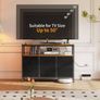 Chest of Drawers Bedroom with 6 Drawers, Fabric Storage Drawers with 2 USB and 2 Sockets, Dresser Suitable for Bedrooms, Living Rooms, Sturdy Storage Dresser with Shelves, Retro Color Image 2