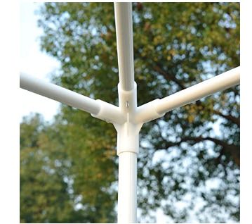 2.7m x 2.7m Garden Heavy Duty Gazebo Marquee Party Tent Wedding Canopy Outdoor(White)