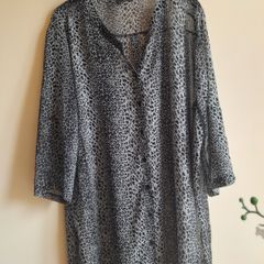 Norah Long Chiffon Shirt Dress