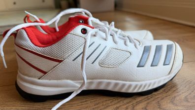 cricket shoes adidas , uk8. rubber spikes