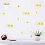 Black Triangle Wall Stickers, Triangle Pattern, Geometric Wall Decal, Triangle Wall Decals, Vinyl Decal Set, Wall Art, Gift ideas Image 2