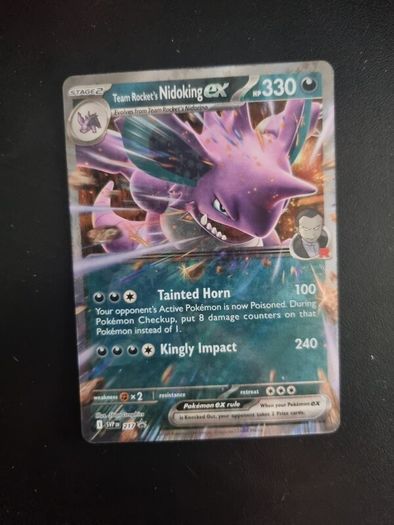 Team Rockets Nidoking Ex Promo Pokemon Card (SVP 217) Destined Rivals Promo Pokemon Card
