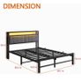 King Size Bed Base with Charging Station Image 8
