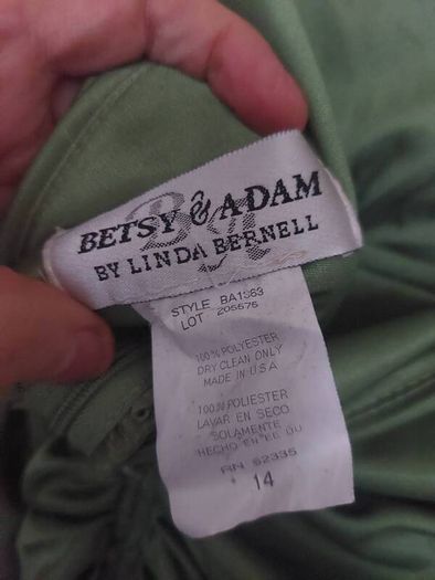 Linda Bernell lime green halterneck dress (free post)
