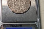 1962 Dutch 2 1/2 Guilders silver