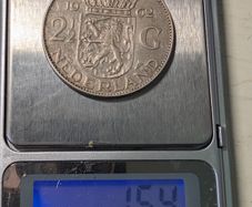 1962 Dutch 2 1/2 Guilders silver