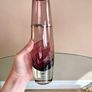 Mid Century Glass Vase with Silver Bands Hallmarked Image 8