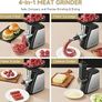 Electric Meat Grinder, 4-in-1 Meat Mincer Machine [2800W Max] with 3 Slice, Shred Blades, 2 Blades, 3 Plates, Sausage Stuffer, Kubbe Kit, for Home Kitchen Use, Sliver Image 3