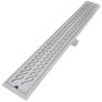 Linear Shower Drain 2 pcs Wave 1030x140 mm Stainless Steel Image 6