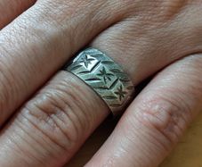 Sterling Silver Ring - Size P - Stamped for Silver (S26)