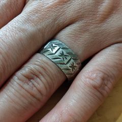 Sterling Silver Ring - Size P - Stamped for Silver (S26)