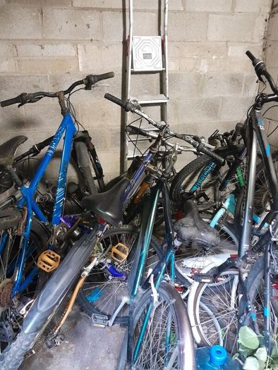 mountain bikes