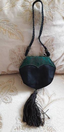 Antique Mother of Pearl Opera Glasses and Bag