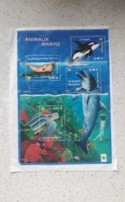 STAMPS - France - Marine Animals