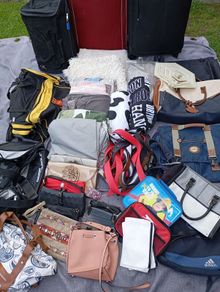 Bags suitcases,bed linen ,bags
