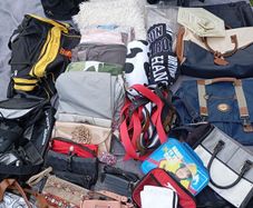 Bags suitcases,bed linen ,bags