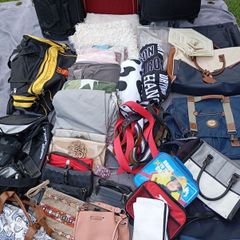 Bags suitcases,bed linen ,bags