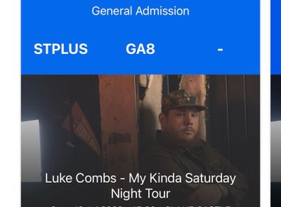 Luke Combs Slane Standing Plus tickets