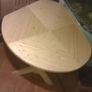 Pear shape corner table hand made home made Image 2