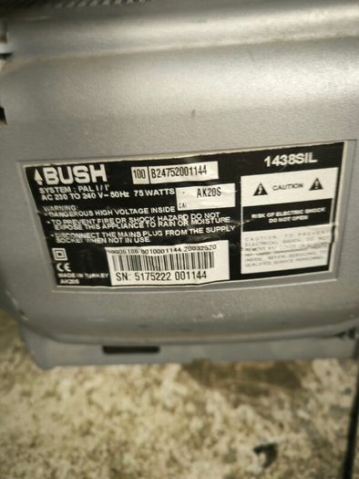 Bush 14" CRT tv