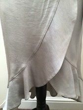 River Island Midi wrap skirt silver