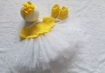 Stunning Handmade tutu dress set 0-3 months
