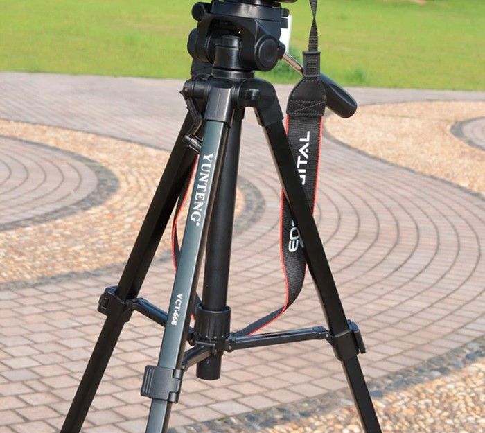 New Aluminum Alloy Expandable Professional Tripod Black