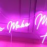Man Cave XL Pink Neon Sign - It's Time To Make Magic Happen Image 2