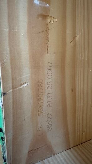 Used Fakro Loft Ladder/Attic Stairs 55x120 LTK Energy Saver 280cm Floor To Ceiling, 66mm Insulated Hatch