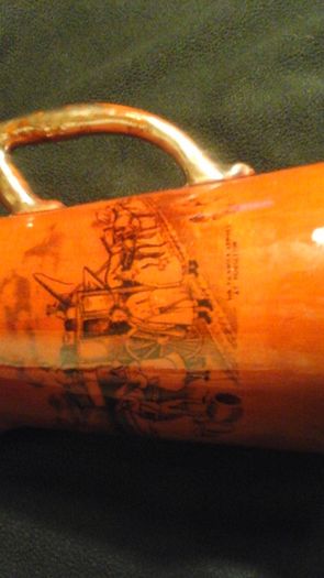 Vintage pitcher Charles Dickens,Mr Pickwick arrives at muggleton scene