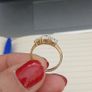 CZ trilogy ring 18CT gold Image 4