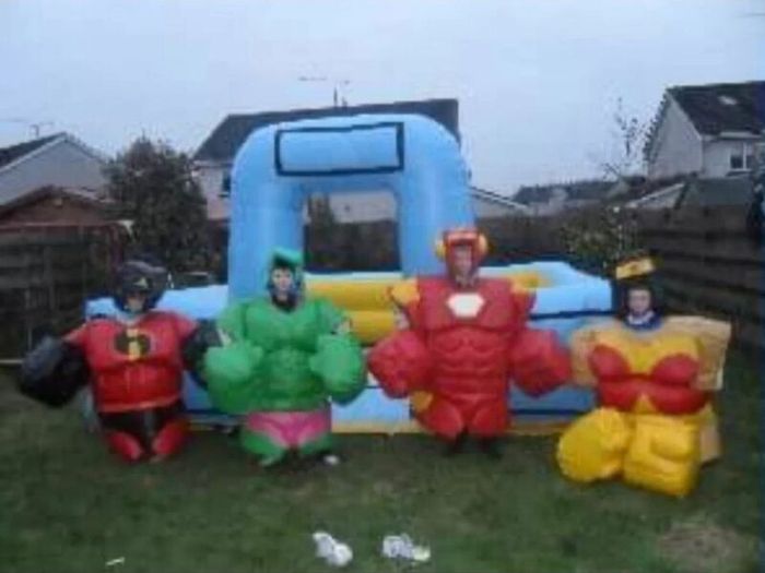 bouncy castles
