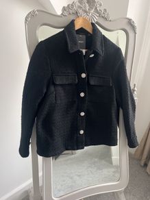 BNWT Next Black Boucle Jacket Size 10