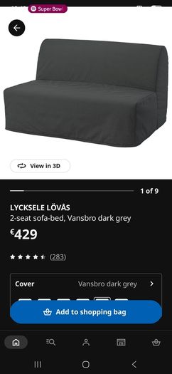 ikea sofa double bed