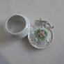 TRINKET POT - Porcelain  - Floral Design Image 2