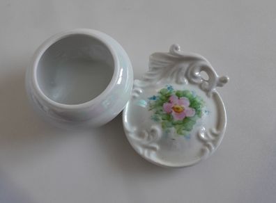 TRINKET POT - Porcelain  - Floral Design