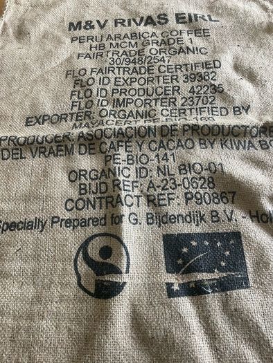 coffee bean hession sacks