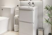 Floor standing Vanity unit 500mm width Curved