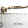 Vintage Sterling Silver 925 Gold Plated -So- Pendant Necklace length 15" - 1,9g Image 8