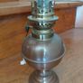 Antique French petit oil lamp copper/brass works Image 6