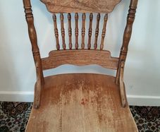 4 solid oak chairs