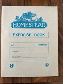 Vintage Homestead Excercise Copybook