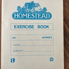 Vintage Homestead Excercise Copybook